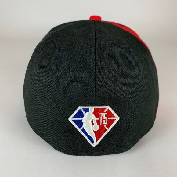 Portland Trailblazers NBA Black Red New Era 59Fifty Rip City Fitted Hat Mens 7 3 - Picture 4 of 6
